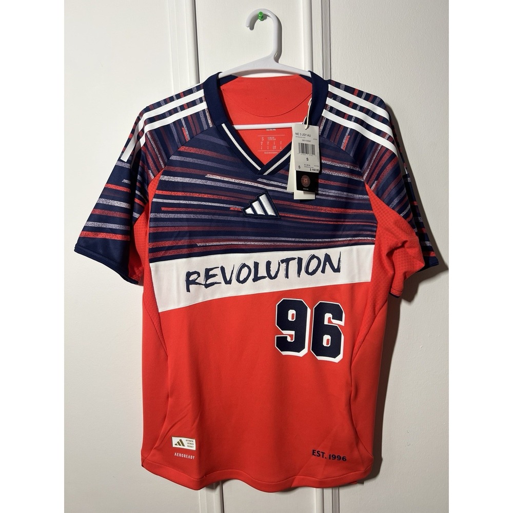 adidas New England Revolution 2025 The 96 Authentic Jersey Mens S NWT MLS